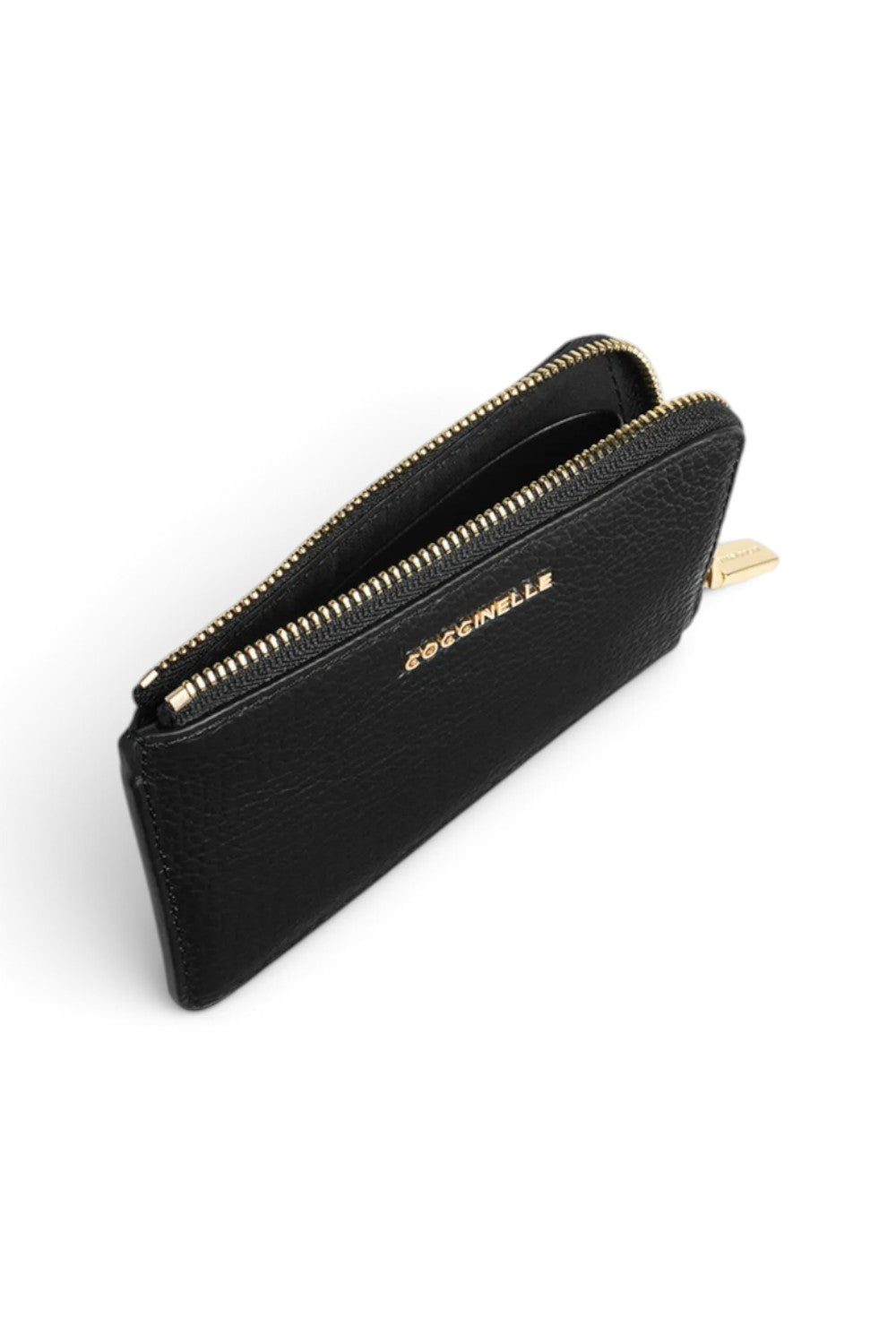 P.foglio mini zip Coccinelle nero 