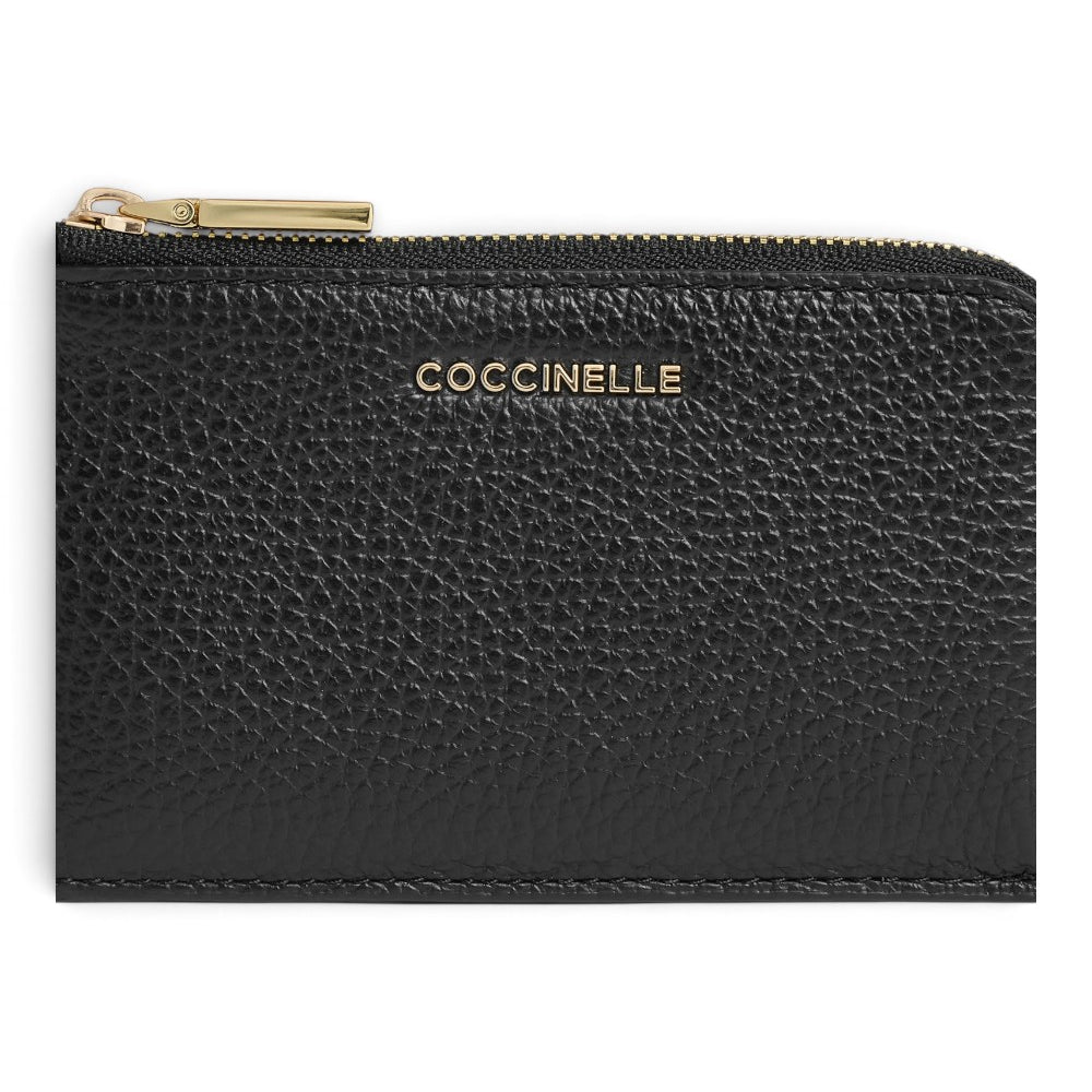 P.foglio mini zip Coccinelle nero 