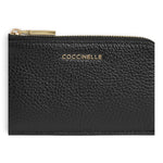 P.foglio mini zip Coccinelle nero 