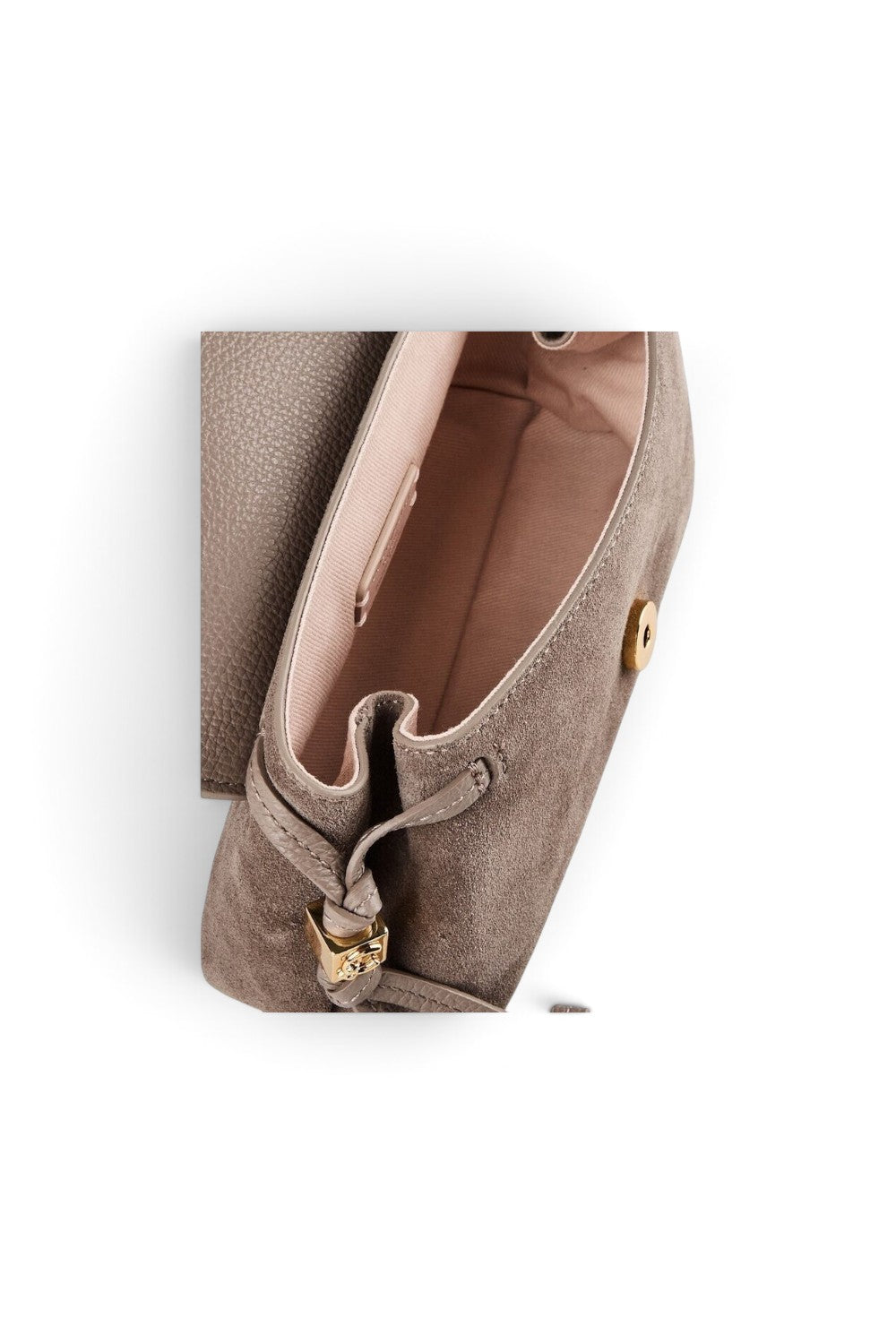 Borsa donna Coccinelle  Thess suede taupe 