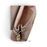 Borsa donna Coccinelle  Thess suede taupe 