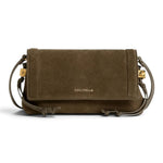 Borsa donna Coccinelle  Thess suede fango 