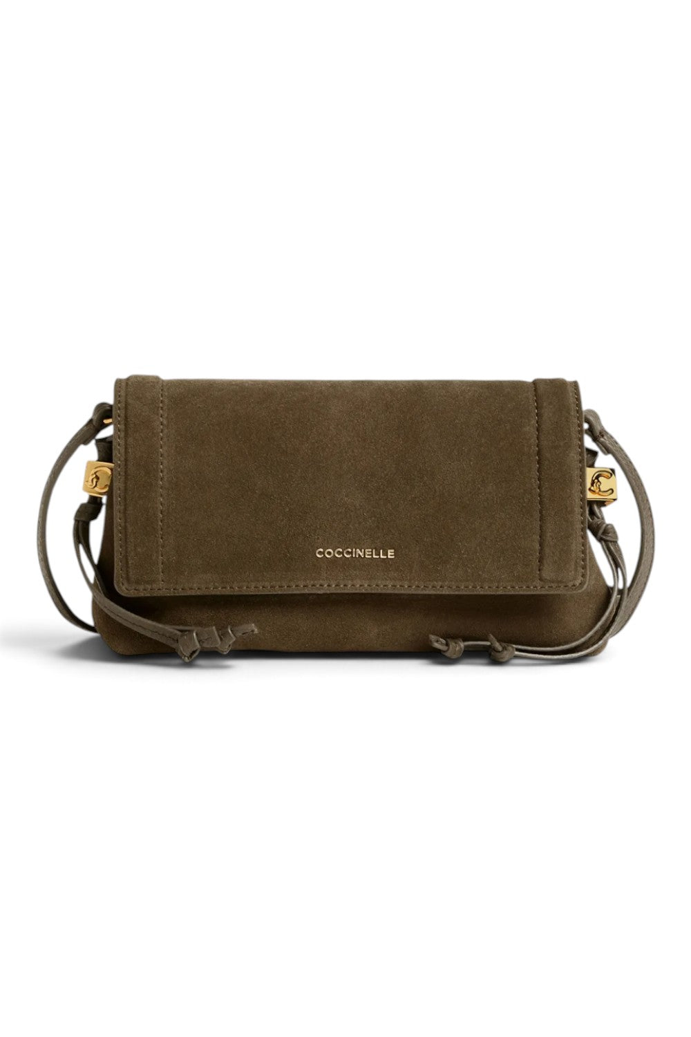 Borsa donna Coccinelle  Thess suede fango 