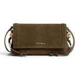 Borsa donna Coccinelle  Thess suede fango 
