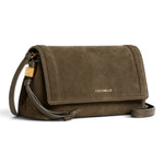 Borsa donna Coccinelle  Thess suede fango 