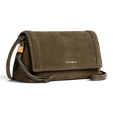Borsa donna Coccinelle  Thess suede fango 