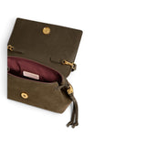 Borsa donna Coccinelle  Thess suede fango 