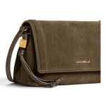 Borsa donna Coccinelle  Thess suede fango 