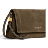 Borsa donna Coccinelle  Thess suede fango 