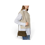 Borsa donna Coccinelle  Thess suede fango 