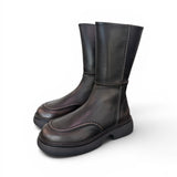 Stivale donna 3/4 Copenaghen studios pelle nera<BR/> 