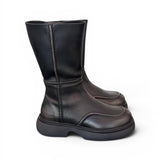 Stivale donna 3/4 Copenaghen studios pelle nera<BR/> 