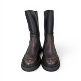 Stivale donna 3/4 Copenaghen studios pelle nera<BR/> 