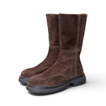 Stivale Donna 3/4 Copenaghen Studios camoscio testa di moro<BR/> 