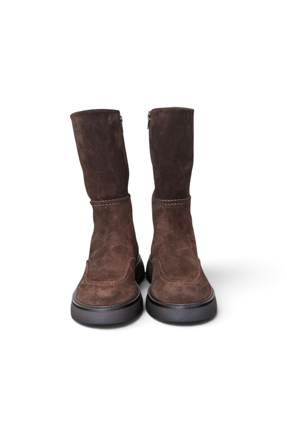 Stivale Donna 3/4 Copenaghen Studios camoscio testa di moro<BR/> 