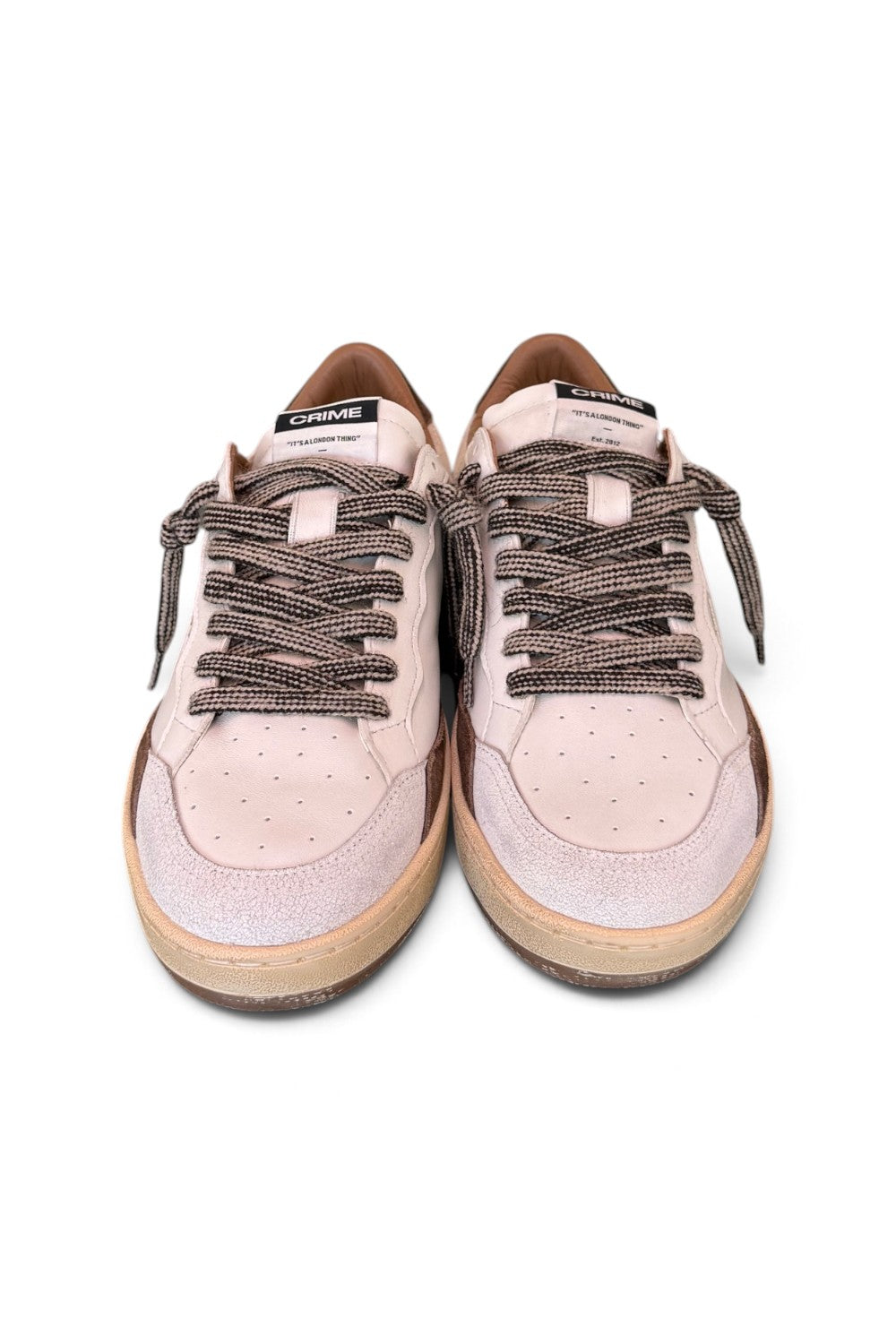 Sneaker uomo Crime London Chelsea cool white brown 