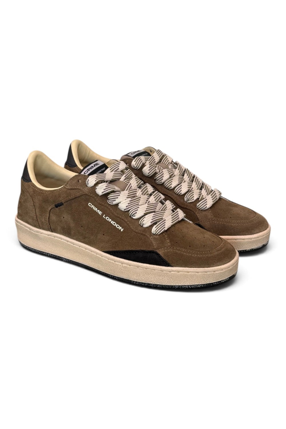 Sneaker uomo Crime London Chelsea Fall City suede fango 