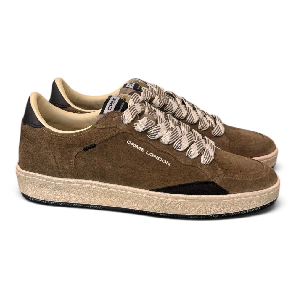 Sneaker uomo Crime London Chelsea Fall City suede fango 