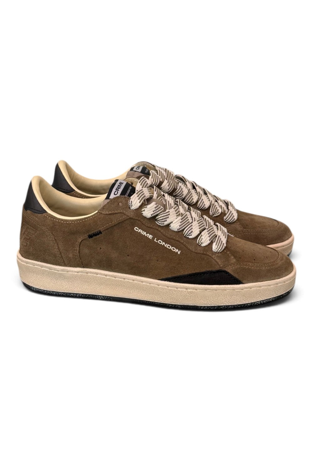Sneaker uomo Crime London Chelsea Fall City suede fango 