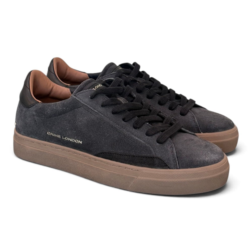 Sneaker uomo Crime London suede antracite 