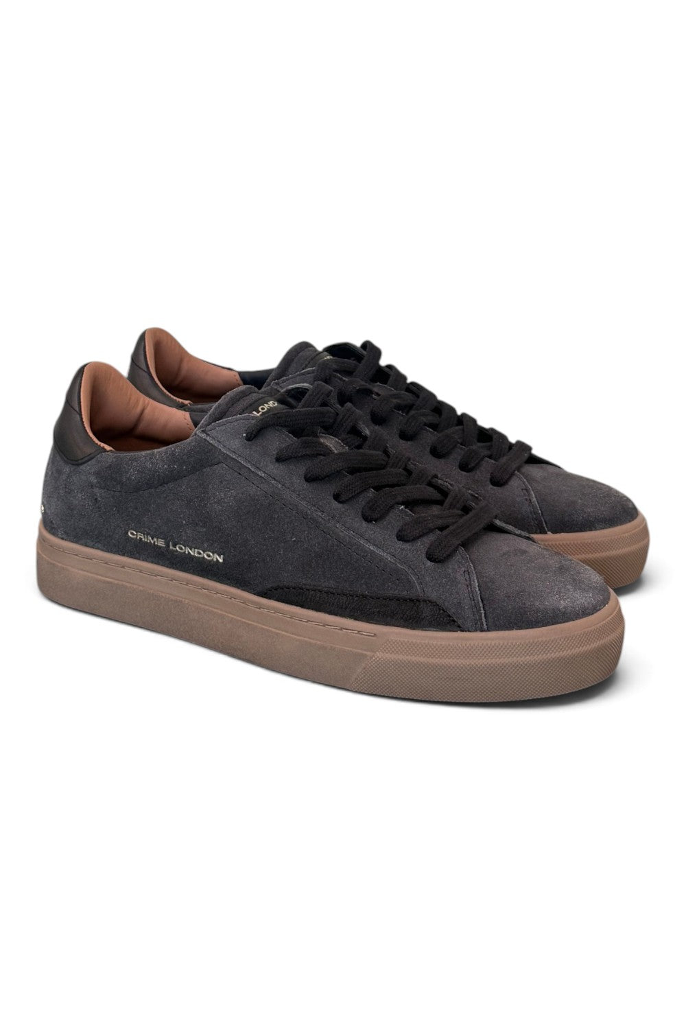Sneaker uomo Crime London suede antracite 