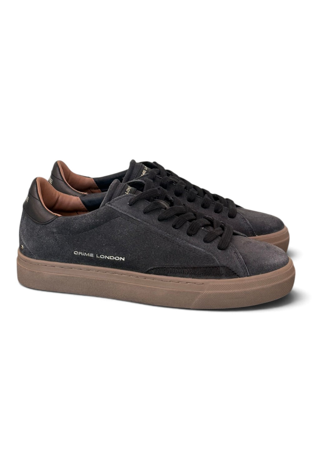 Sneaker uomo Crime London suede antracite 