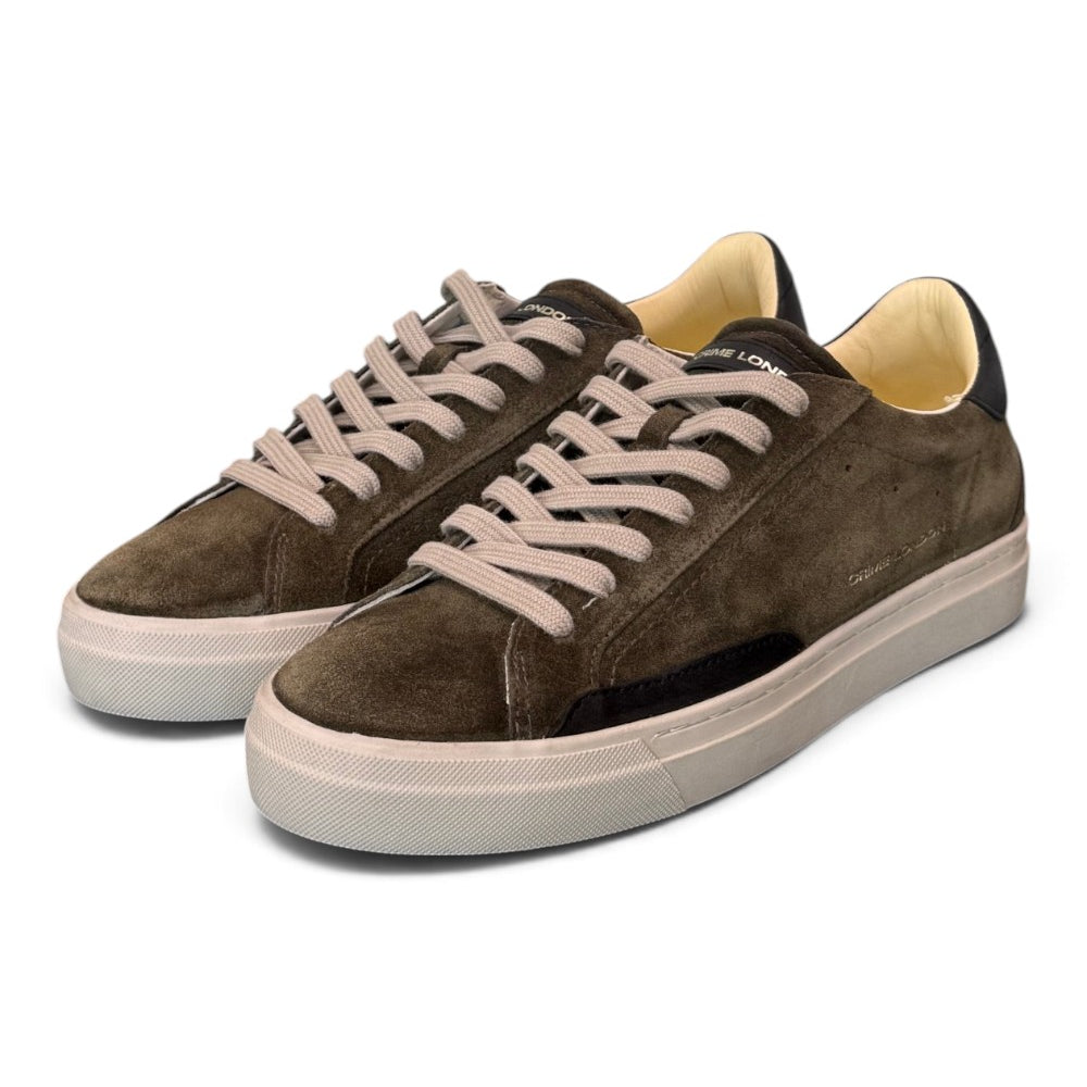 Sneaker uomo Crime London Essential suede verde 