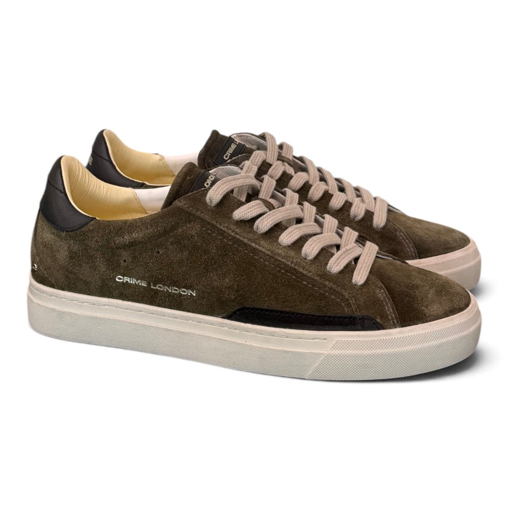 Sneaker uomo Crime London Essential suede verde 