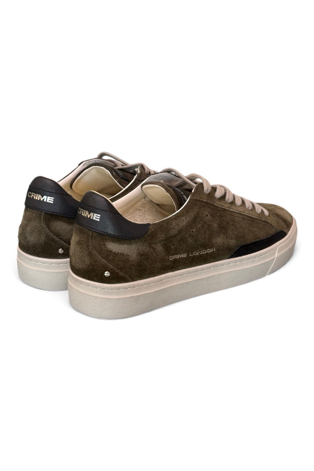 Sneaker uomo Crime London Essential suede verde 