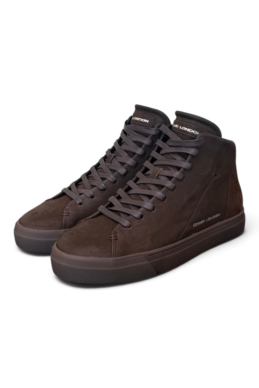 Sneaker alta uomo Crime London suede marrone 