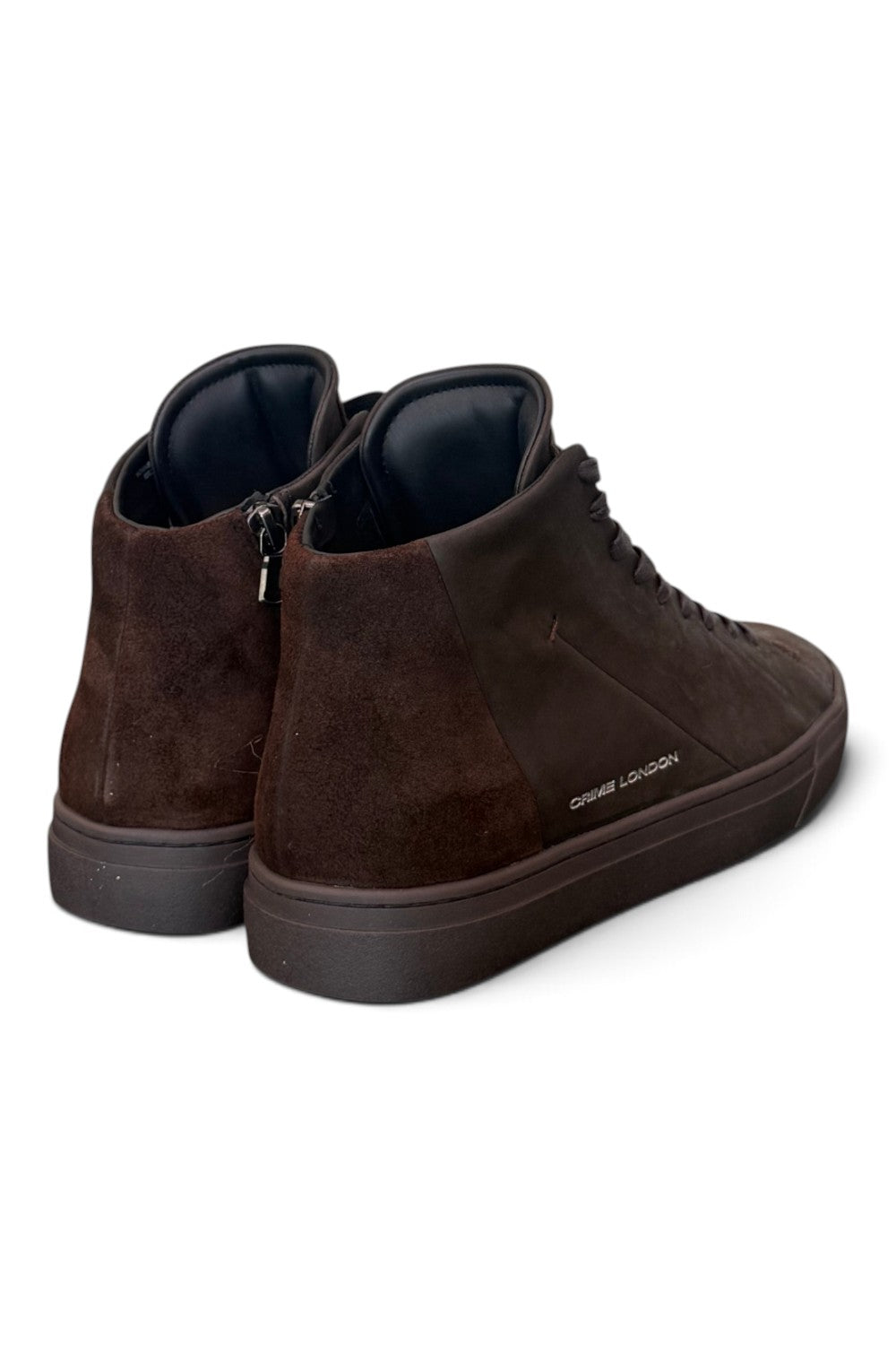Sneaker alta uomo Crime London suede marrone 