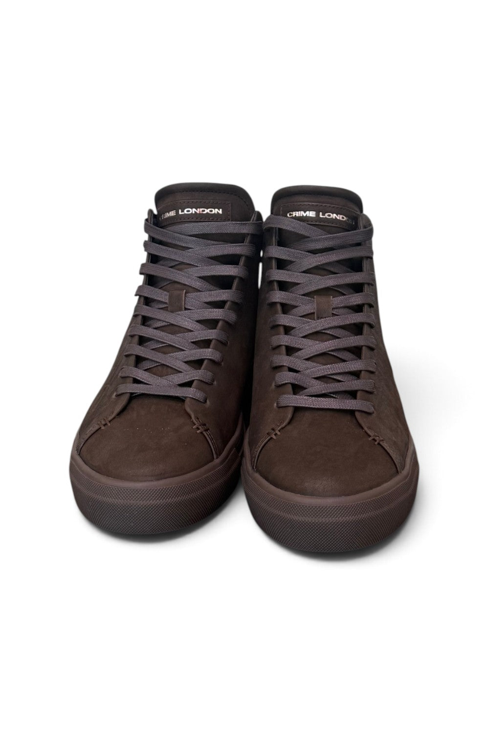 Sneaker alta uomo Crime London suede marrone 