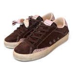 Sneaker donna Crime London testa di moro suede 