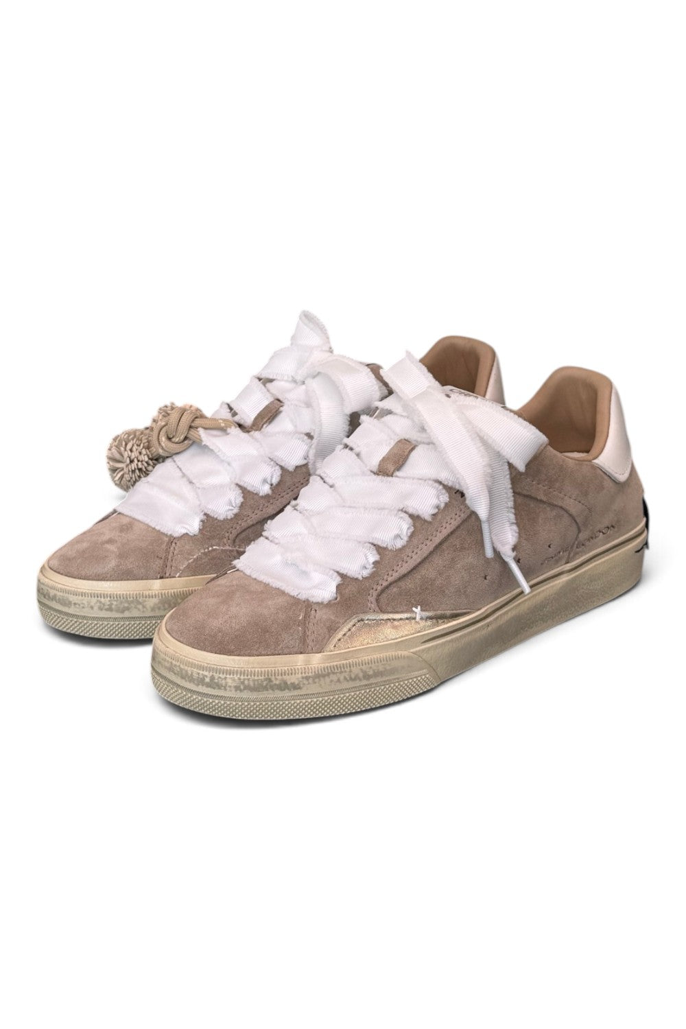 Sneaker donna Crime London Deconstructed suede beige 
