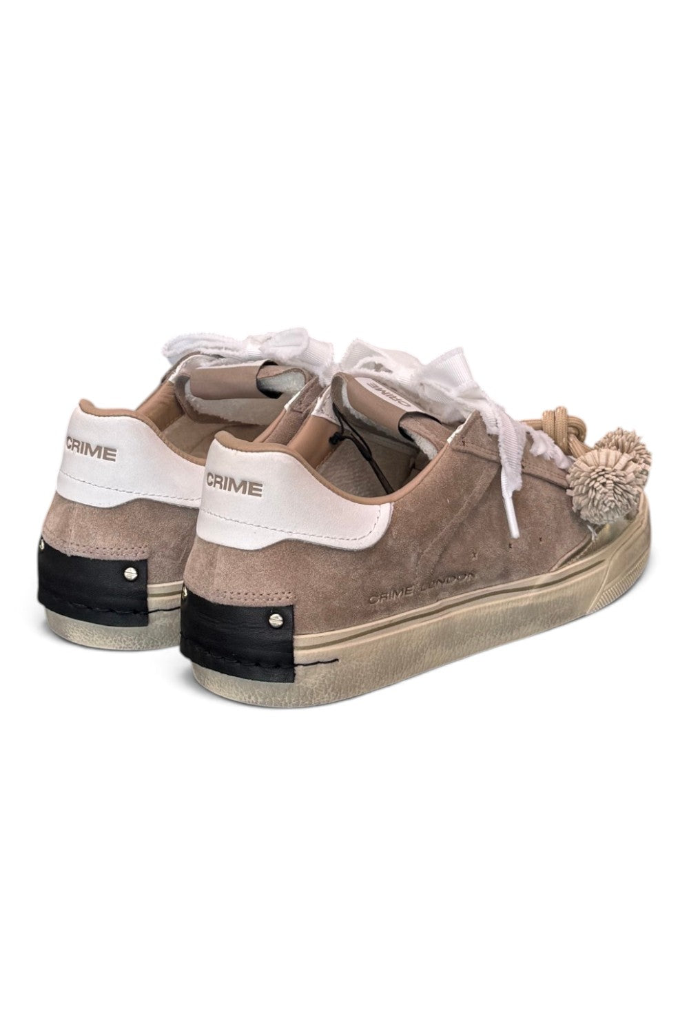Sneaker donna Crime London Deconstructed suede beige 