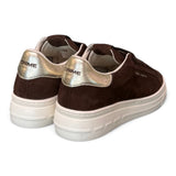 Sneaker donna Crime London suede testa di moro zeppa 