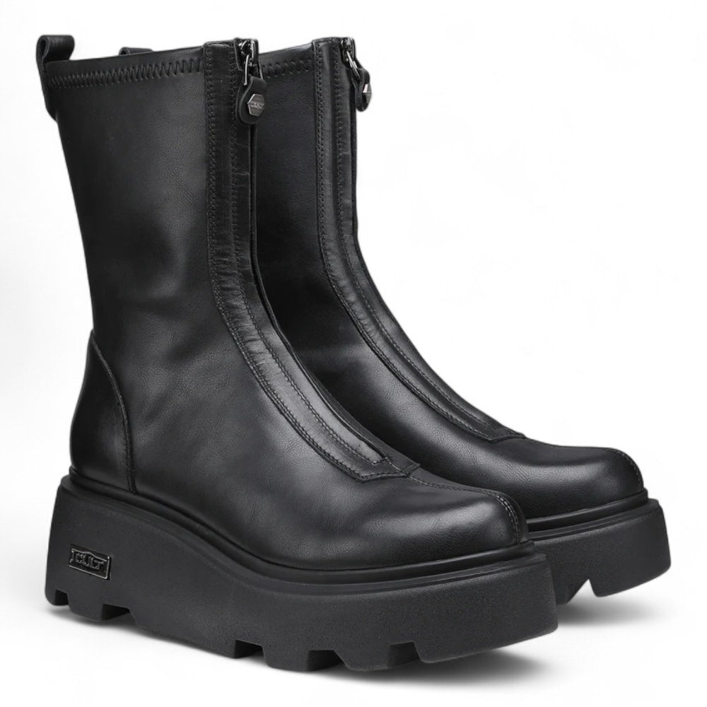 Stivaletto zip donna nero New Rock Cult<BR/> 