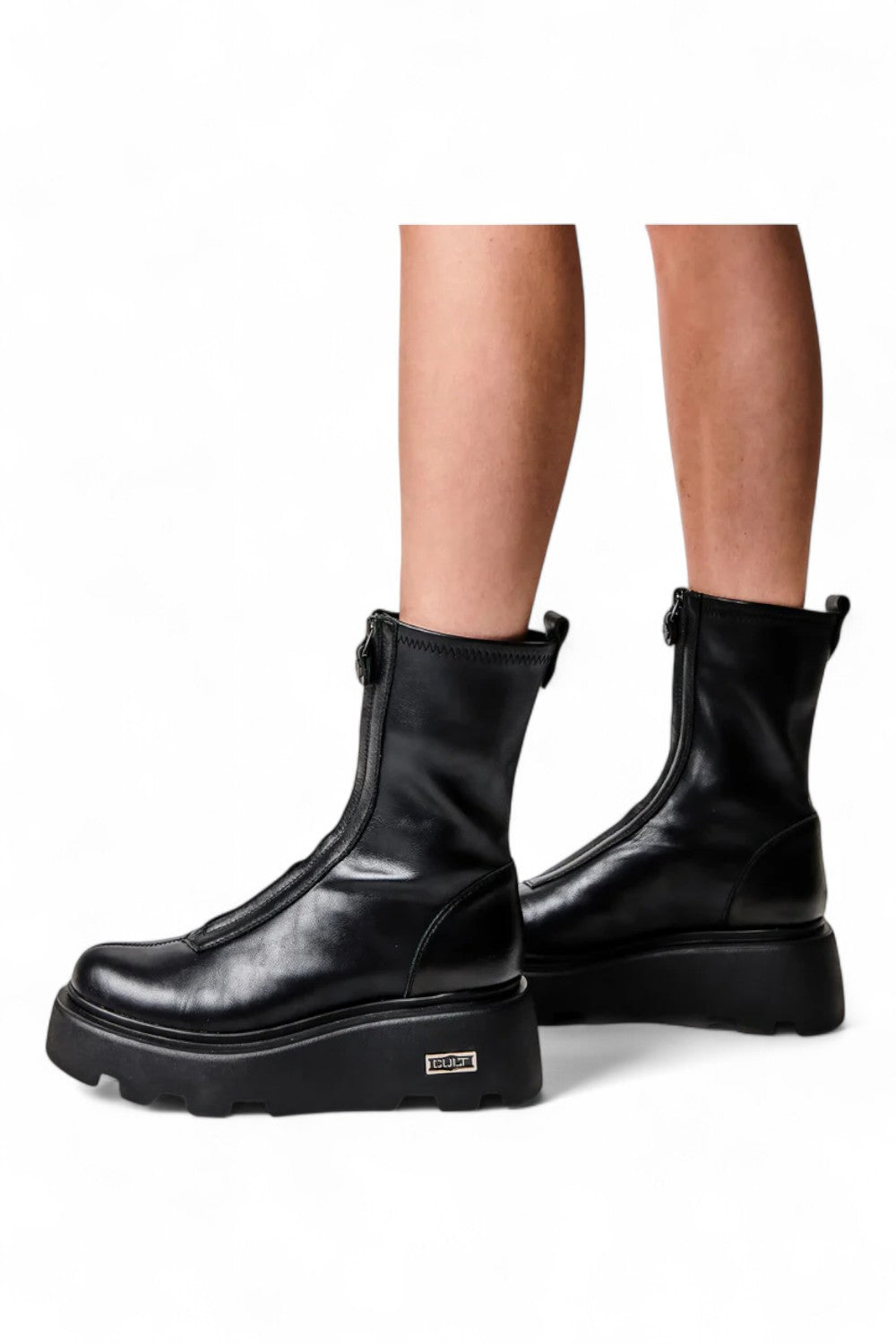 Stivaletto zip donna nero New Rock Cult<BR/> 