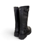 Biker fibbie slash Cult pelle nera <BR/> 