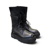 Anfibio slash Cult pelle nera CLW4828<BR/> 