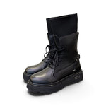 Anfibio slash Cult pelle nera CLW4828<BR/> 