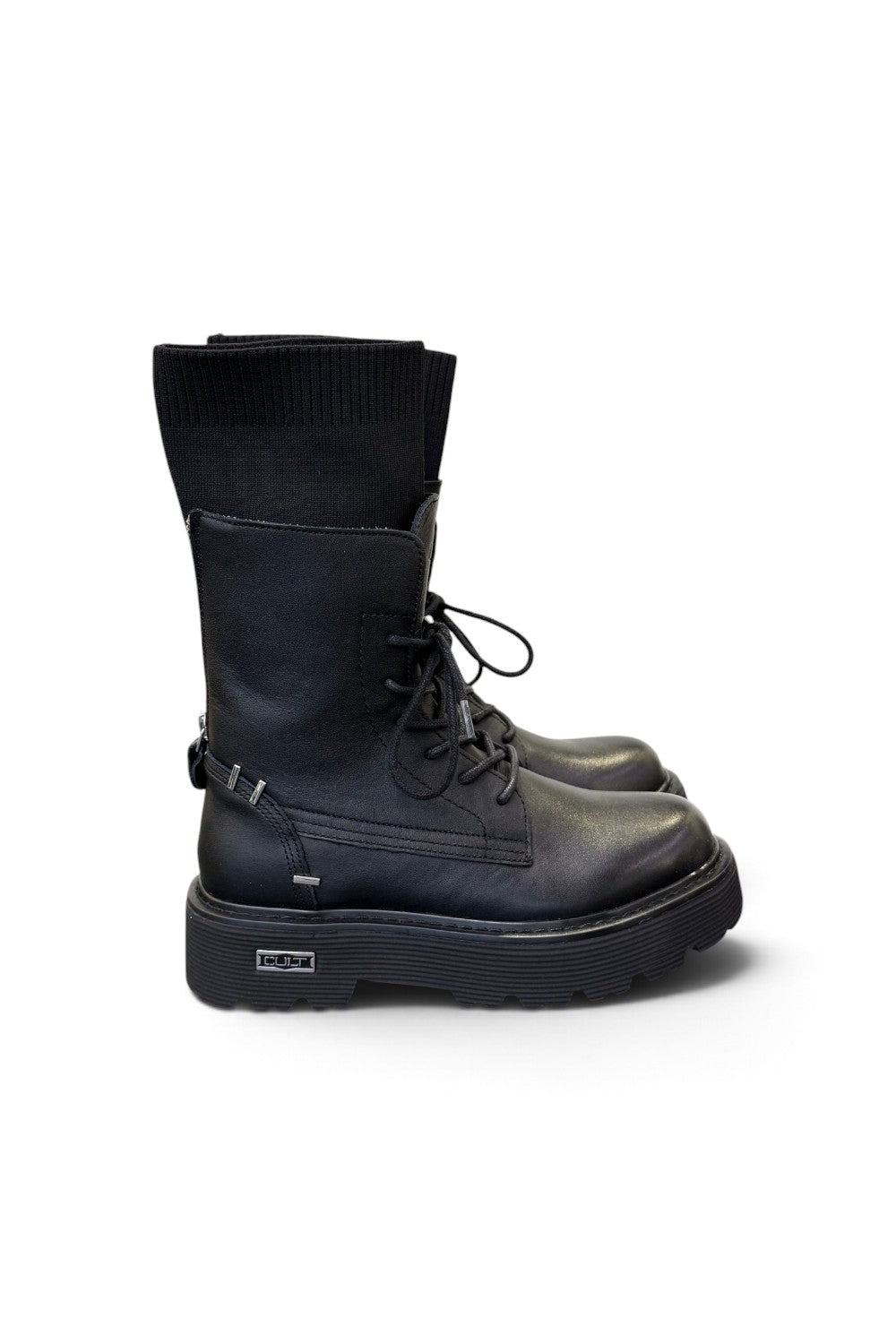 Anfibio slash Cult pelle nera CLW4828<BR/> 