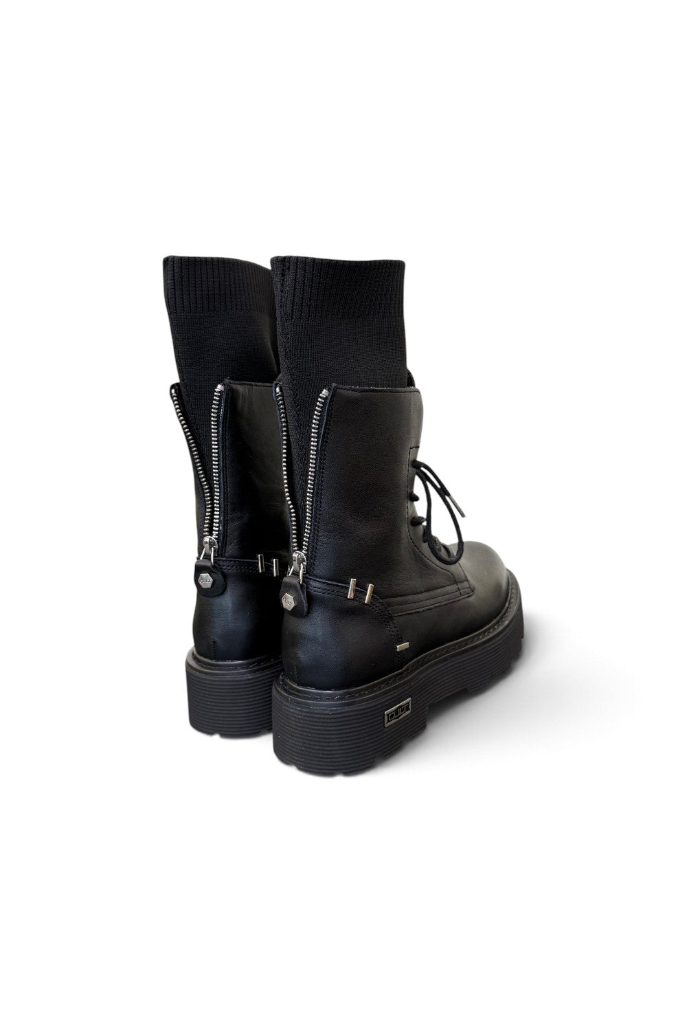 Anfibio slash Cult pelle nera CLW4828<BR/> 