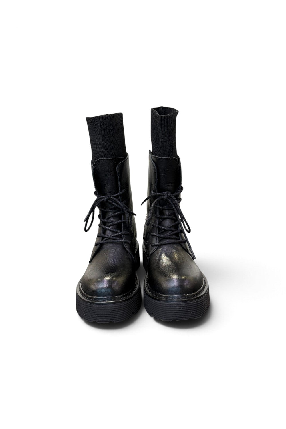 Anfibio slash Cult pelle nera CLW4828<BR/> 