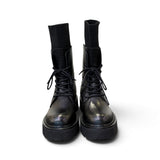 Anfibio slash Cult pelle nera CLW4828<BR/> 