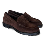 Mocassino suede pepe Elisa Lanci<BR/> 