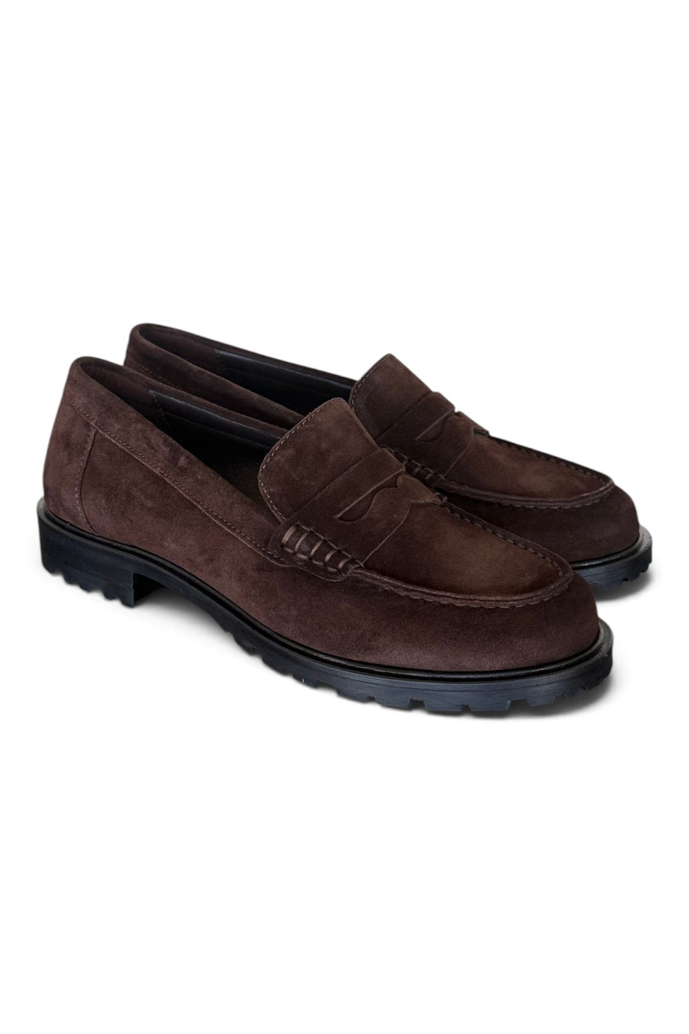 Mocassino suede pepe Elisa Lanci<BR/> 