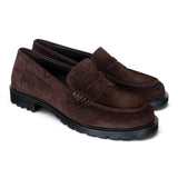 Mocassino suede pepe Elisa Lanci<BR/> 