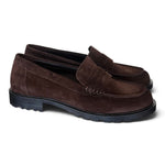 Mocassino suede pepe Elisa Lanci<BR/> 