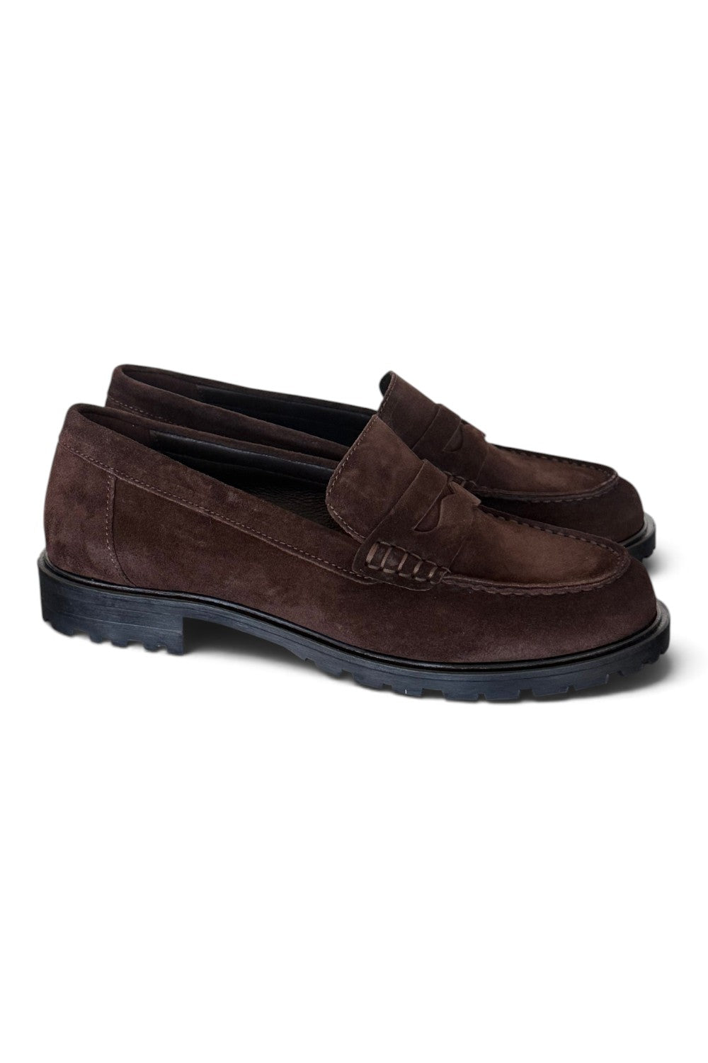 Mocassino suede pepe Elisa Lanci<BR/> 